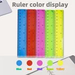 Plastic Ruler 15cm 30cm Student School Office Ruler Dual Scale CM Inches