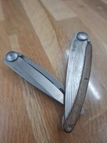 Deejo Folding EDC Feather Design – Wood Handle And Naked Version. UK Version