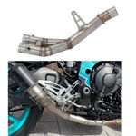 FOR Yamaha YZF R1 / MT-10  2015-2021 Exhaust Mid Link Collector Pipe 60mm PIPE