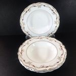 Royal Doulton Strasbourg H4958 Rimmed Soup Bowls 8" Wide Set of  4 