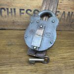 Vintage Belfry Secure 2 Lever Padlock - Large - Patent - Prop - Collectors