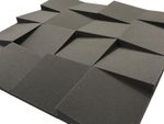 Advanced Acoustics 12" (305mm) Slider Acoustic Studio Foam 16 Tile Pack 0.85
