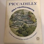 GOLF PICCADILLY WORLD MATCH PLAY PROGRAMME 1968 + DRAW SHEET  EX.