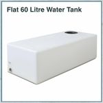 60 LITRE FLAT WATER TANK STORAGE TANK  5 INCH LID WT079F IN STOCK QUICK DELIVERY