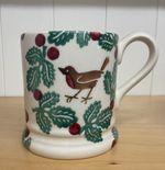 EMMA BRIDGEWATER 2014 HALF  PINT MUG   ROBIN & BERRIES FORTNUM & MASON