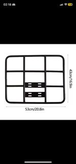 Heavy Duty Food Delivery Box Rack Rear Grille 40kg Loading Food Delivery Rack UK