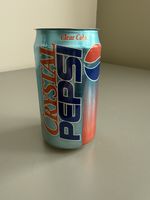 Vintage Crystal Pepsi Can Open Top Rare Collectible