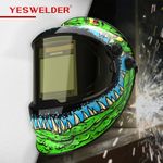 True Colour Auto Darkening Welding Helmet 1/1/1/1 Side View 4/9-13 TIG MIG MMA