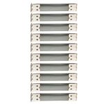 10x Purse Or Glasses Case Flex Frame Internal Flex Spring Clip Silver 8.5cm