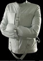  REAL LEATHER STRAIGHT JACKET STRAITJACKET BONDAGE Leder Zwangsjacke