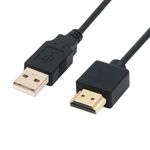 HDMI To USB Cable USB To HDMI Male Power Supply Cord Pure Copper