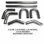 1.5" 38MM EXHUAST STAINLESS STEEL MANDREL BEND ELBOW KIT TUBING 45 180 90 DEG