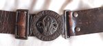 Vintage 1940/ 50s Boy Scout Leather Belt Official Pattern Be Prepared Clasp