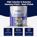 HQC Masonry Paint 23 Colours Weatherproof Exterior Brick Render Stone Wall