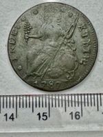 *Old Colln* Irish / American 1787 George III Connecticut Halfpenny (F168)