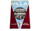 Aston Villa v Blackpool football programme Division 2 31st August 1968