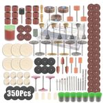 350Pcs Rotary Drill Multi Accessories Mini Grinder Tool Bit Polishing Kit Dremel