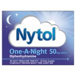 Nytol Sleep Aid One A Night 50mg - 20 Tablets - Free Delivery