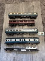 5 X Oo Gauge Coaches Spares Or Repairs Poor Hornby Ect