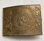 VINTAGE BRASS ‘AMERICAN EXPRESS CO. SAFETY DISPATCH INDIAN TERR.’ BELT BUCKLE