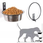 2 Sets Wall Mounted Elevated Dog Bowl Pet Bowls Raised Cats Food Dispense Feeder
