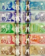 2011-2013 Canada Set 5 Pcs 5 10 20 50 100 P 106 107 109 110 113 NEW UNC Banknote