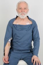 ComfortCure® Adaptive Chemo & Dialysis Port Access Shirt- Turkish Organic Cotton