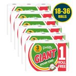 Gentille Giant White Kitchen Roll - 3 Ply bulk Strong Absorbent Towel Paper Roll