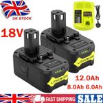 6Ah 8.0Ah 12Ah Battery Charger For Ryobi 18V For ONE+ Plus RB18L40 RRB18L50 P108