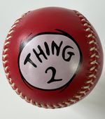 Thing 1 Thing 2 Baseball Universal Islands Of Adventure White stitching 2012