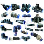 Nylon Pneumatic hose tube inline push fit connector air line airline