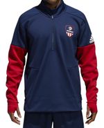 adidas USA VB Jacket 1/4 Zip CF1418 Mens Sz; S to XL FREEPOST