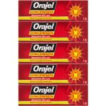 Orajel Extra Strength Gel 20%  Benzocaine Acute Toothache Relief - 5.3g x 5 PACK