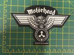 Motorhead Hammer Cut Out Woven Sew On Patch Officially Licensed Patch