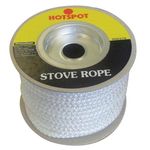 6mm Glass Fibre Stove Boiler Rope x 25m Reel Hotspot Sealing Stoves Fires Boiler