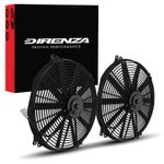 DIRENZA 16 INCH 12V 80W CAR ENGINE HIGH FLOW COOLING RADIATOR INTERCOOLER FANS