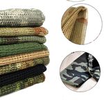 Woodland Camo Tactical Army Mesh Cotton Scarf Hiking Scarves Sniper Veil Net