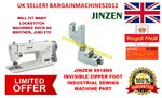 JINZEN S518NS INVISIBLE ZIPPER FOOT SOLID INDUSTRIAL SEWING MACHINE PART
