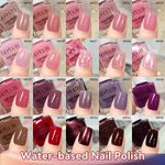 Water Based Peel Off Nail Polish Pearl Shimmer Quick Dry Nail Colour Long Lastin