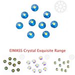 500 x EIMASS® Exquisite 8878 Range Non Hot Fix Crystals, Flat Back Glass Gems