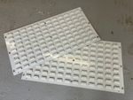 2 x clearance Steel Louvre Panel parts bins wall panel mounted metal back plate
