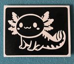 20x Axolotl Glitter Tattoo Stencils Party Festival Event
