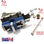 Lathe Vertical Milling Slide 4" x 5" Fixed Base With 2" Self Centering Vice UK