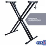 Electronic Piano Double X Stand Music Keyboard Standard Rack Adjustable Height