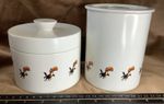 2 X Vintage Guinness Toucan Carlton Ware Storage Jars