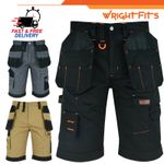 Mens Combat Cargo Work Shorts Holster Pockets & Multi Pockets Working Short WRS