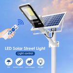 PFCTART Super Bright LED Solar Street Light Dusk to Dawn Road Lamp+Arm+Remote
