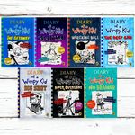 Diary of a Wimpy Kid Series 12-18 Collection 7 Books Set - By Jeff Kinney