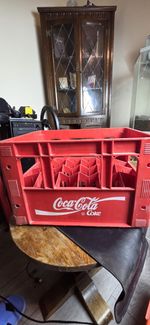 Coca-Cola 24 Bottle Red Plastic Crate – Classic Retro Collectible!