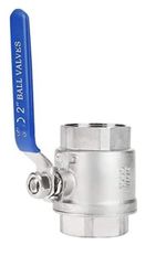 2" BSP Stainless Steel 304 BSP P ball Valve 1000 psi Blue Handle